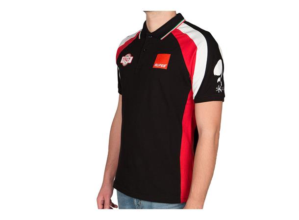 Rupes Polo Shirt Racing M POLO RACING RED & BLACK