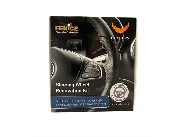Fenice Steering Wheel Renovation Kit Renoveringskit for ratt, medium brun